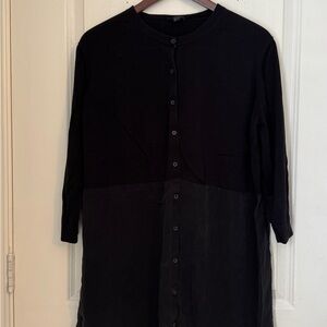 COS Black Tunic Top